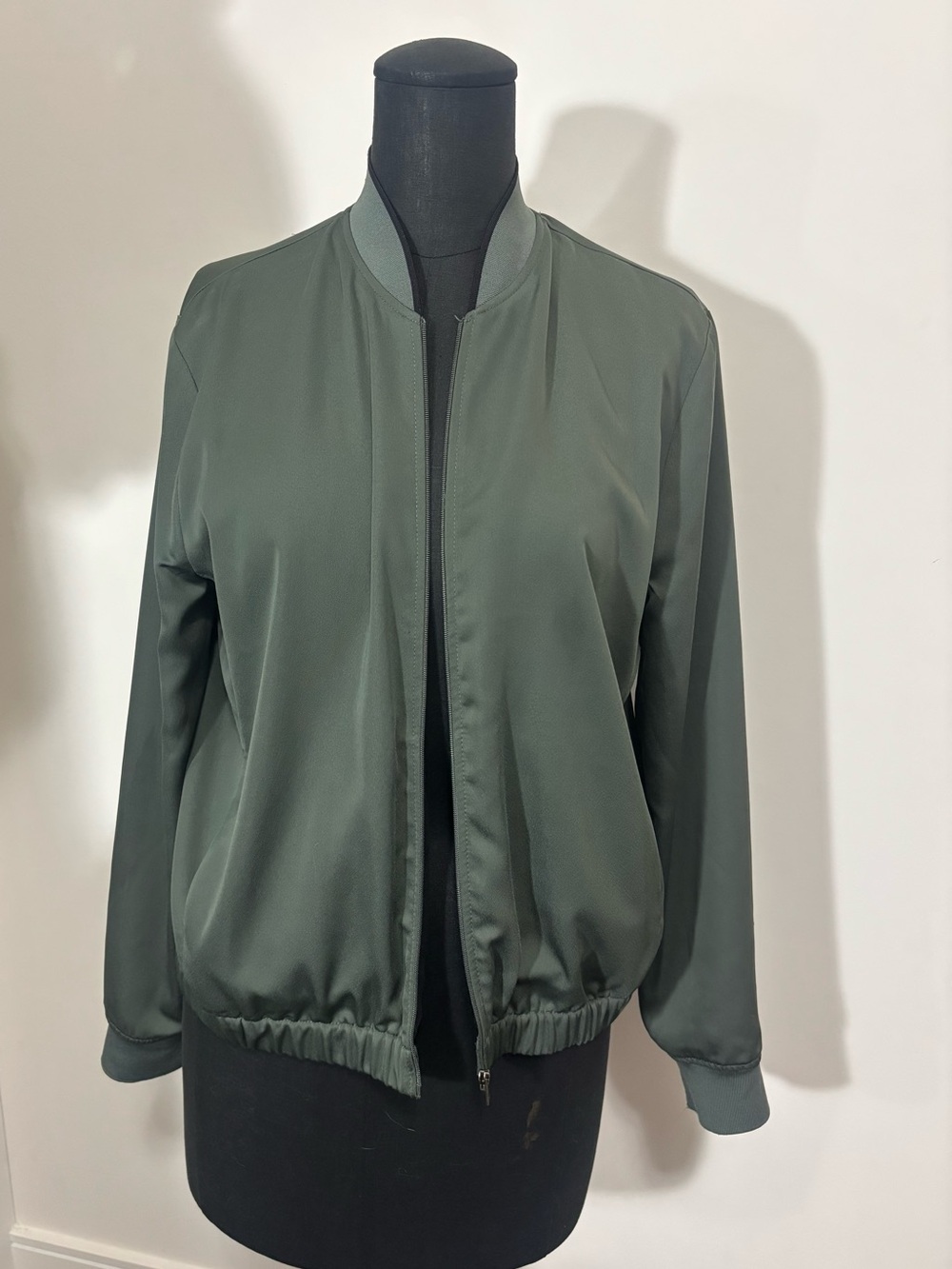 Women's Olive Green Bomber Jacket - Simons Contemporaine Label - Size M